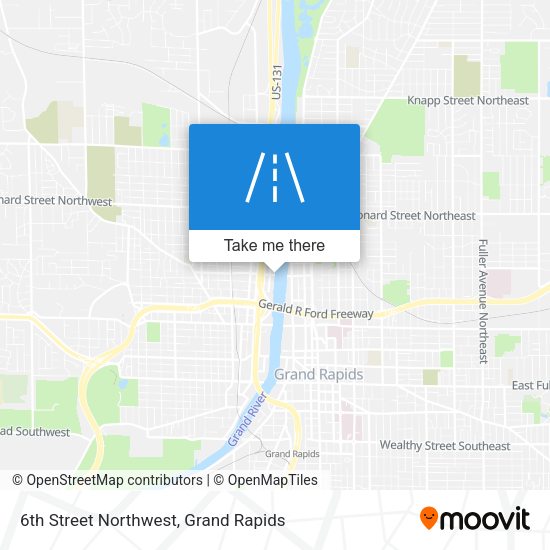 6th Street Northwest map