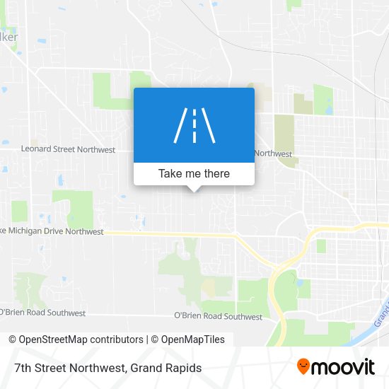 7th Street Northwest map