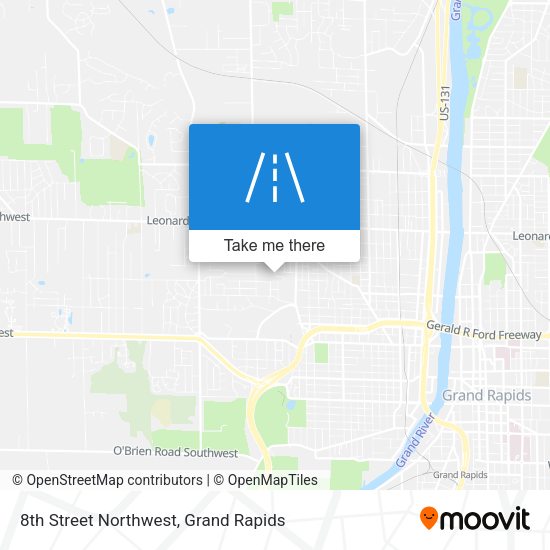 8th Street Northwest map