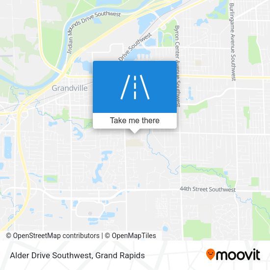 Mapa de Alder Drive Southwest