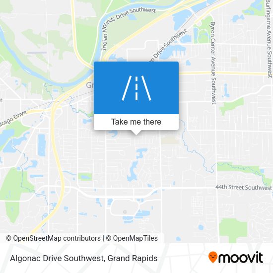 Algonac Drive Southwest map