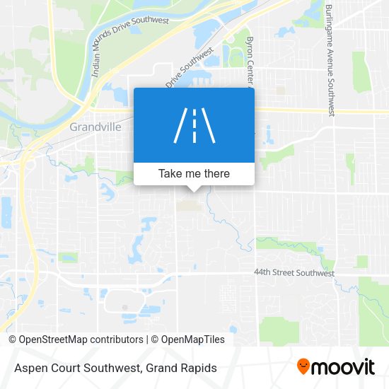 Aspen Court Southwest map