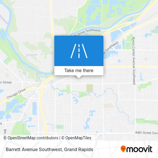 Barrett Avenue Southwest map