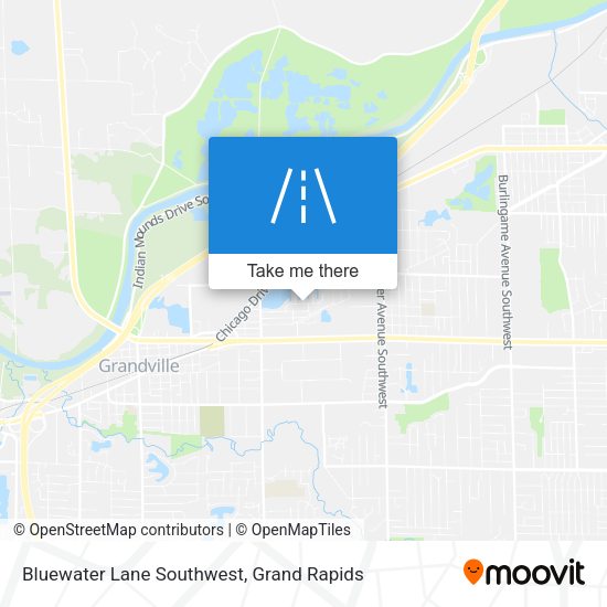 Bluewater Lane Southwest map