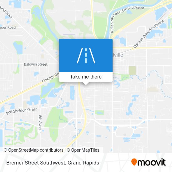 Bremer Street Southwest map