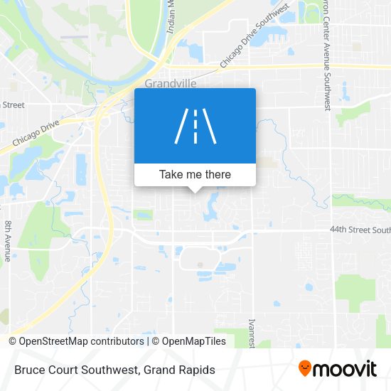 Mapa de Bruce Court Southwest