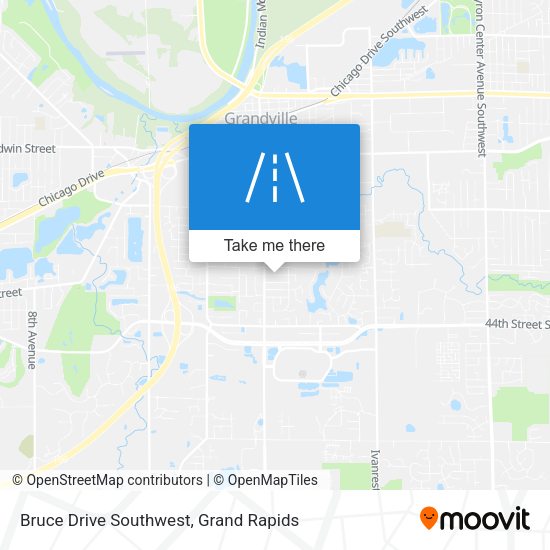 Mapa de Bruce Drive Southwest