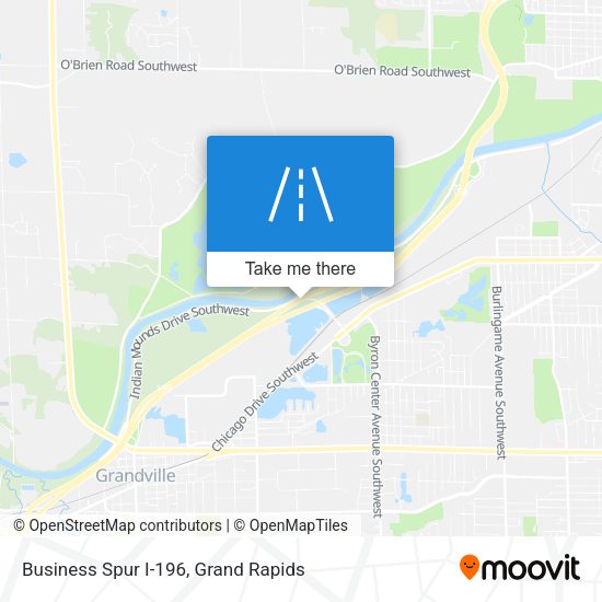 Business Spur I-196 map
