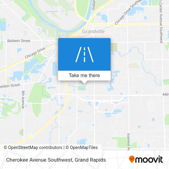 Mapa de Cherokee Avenue Southwest