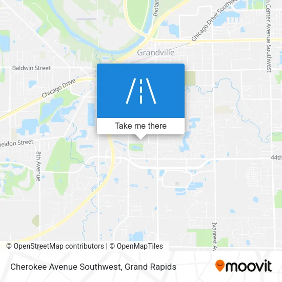 Mapa de Cherokee Avenue Southwest
