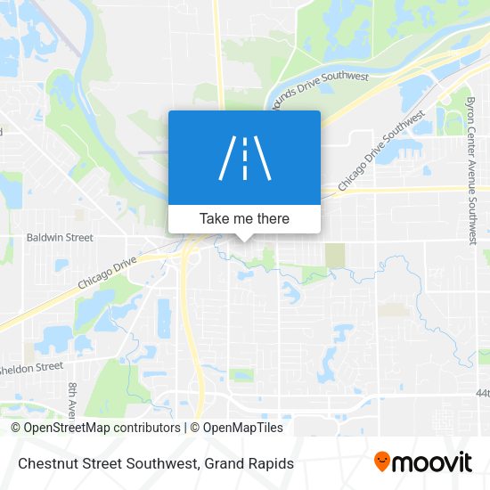 Mapa de Chestnut Street Southwest