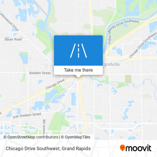 Mapa de Chicago Drive Southwest