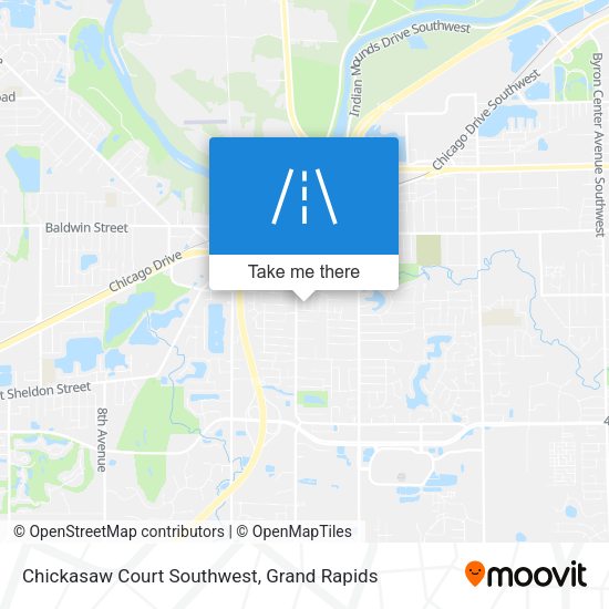 Chickasaw Court Southwest map