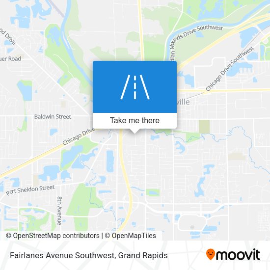 Mapa de Fairlanes Avenue Southwest