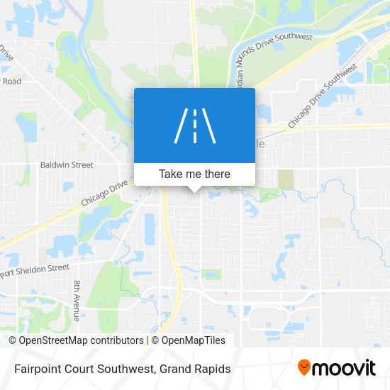 Mapa de Fairpoint Court Southwest