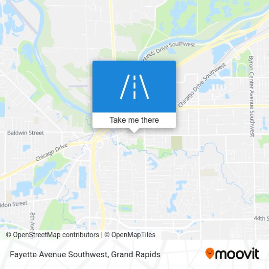 Fayette Avenue Southwest map