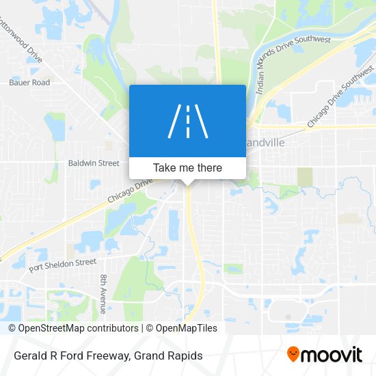 Gerald R Ford Freeway map
