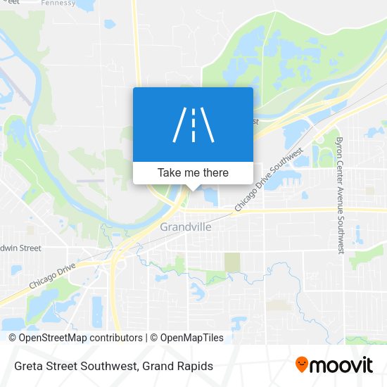 Mapa de Greta Street Southwest