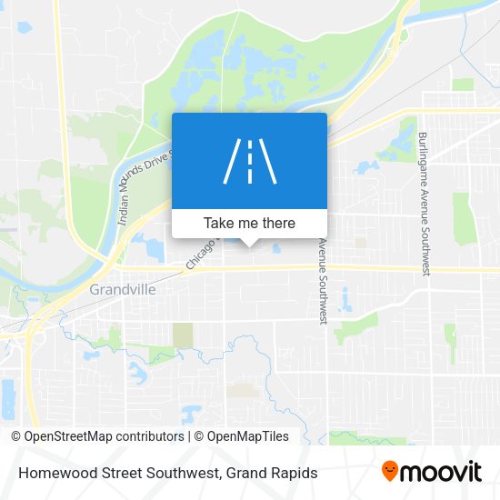 Homewood Street Southwest map