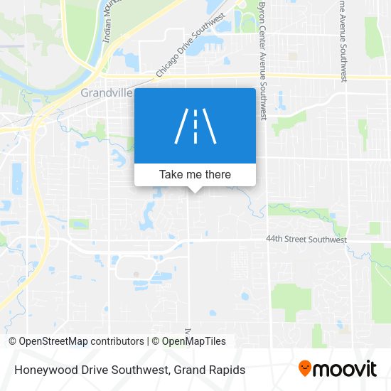 Mapa de Honeywood Drive Southwest