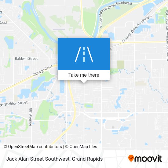 Jack Alan Street Southwest map