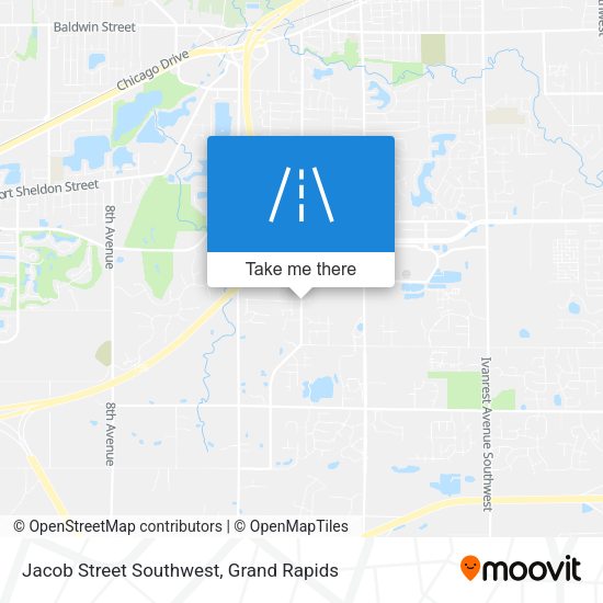 Mapa de Jacob Street Southwest