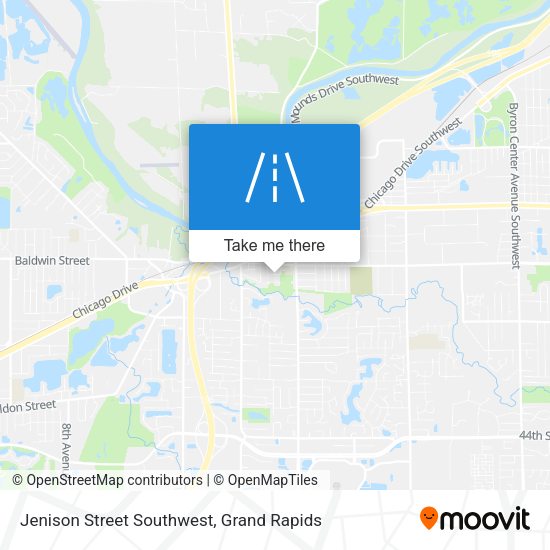 Mapa de Jenison Street Southwest