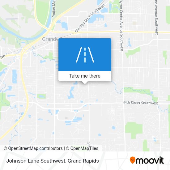 Johnson Lane Southwest map