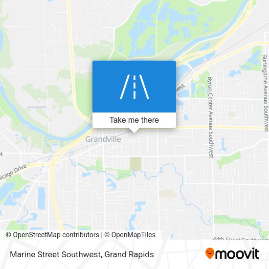 Mapa de Marine Street Southwest