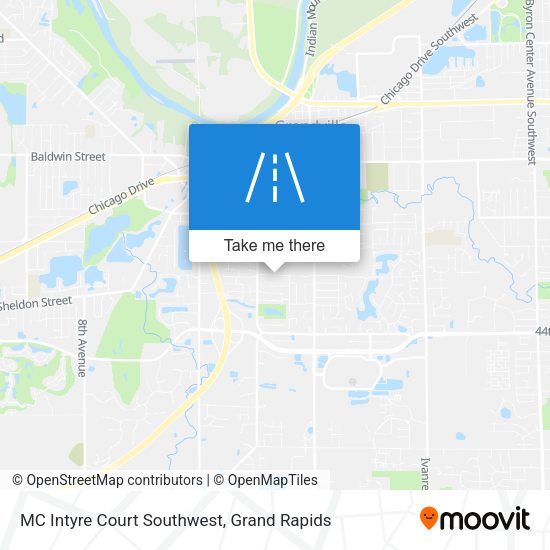 Mapa de MC Intyre Court Southwest