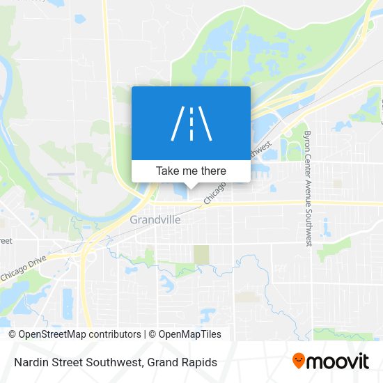 Mapa de Nardin Street Southwest
