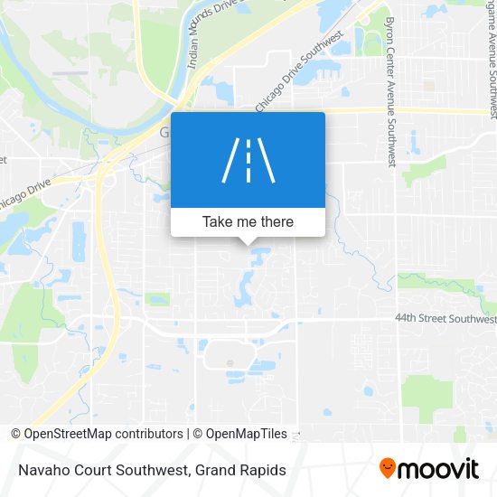 Navaho Court Southwest map
