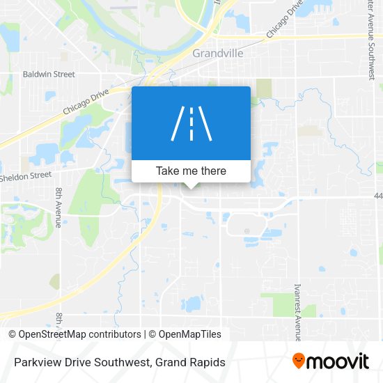 Parkview Drive Southwest map