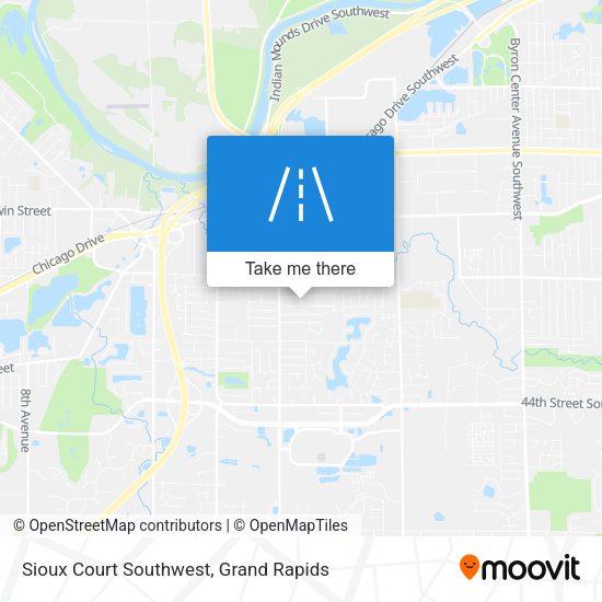 Sioux Court Southwest map