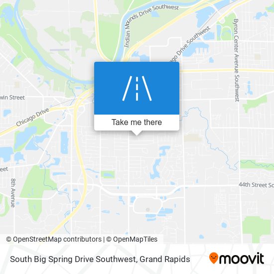 South Big Spring Drive Southwest map