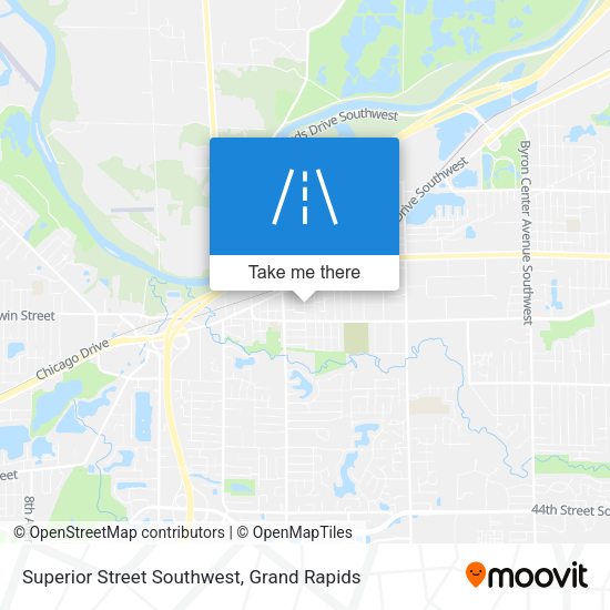 Superior Street Southwest map