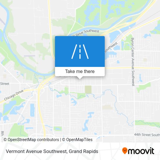 Vermont Avenue Southwest map