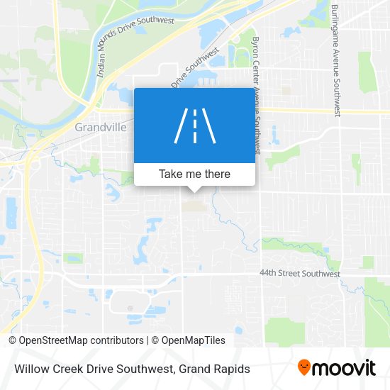 Willow Creek Drive Southwest map