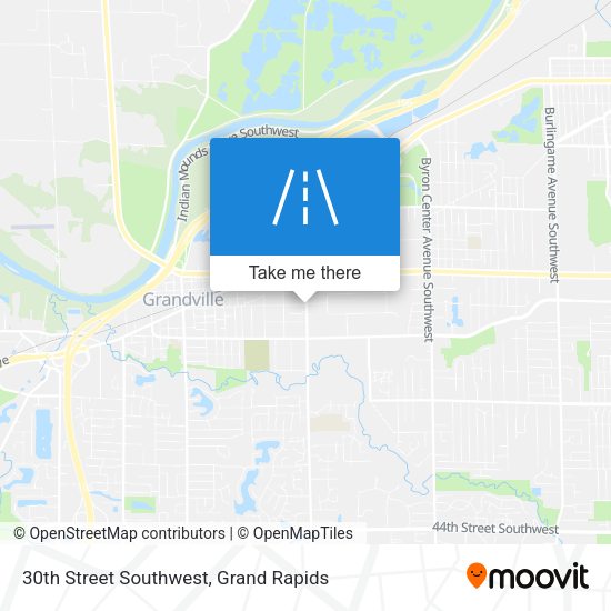 30th Street Southwest map