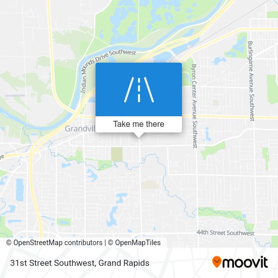 31st Street Southwest map