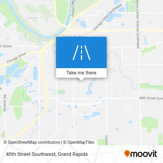 40th Street Southwest map