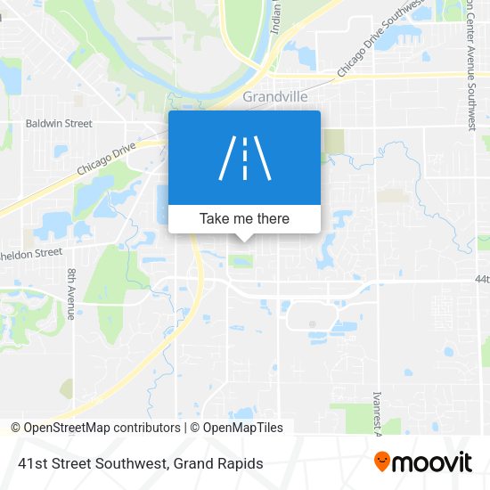 41st Street Southwest map