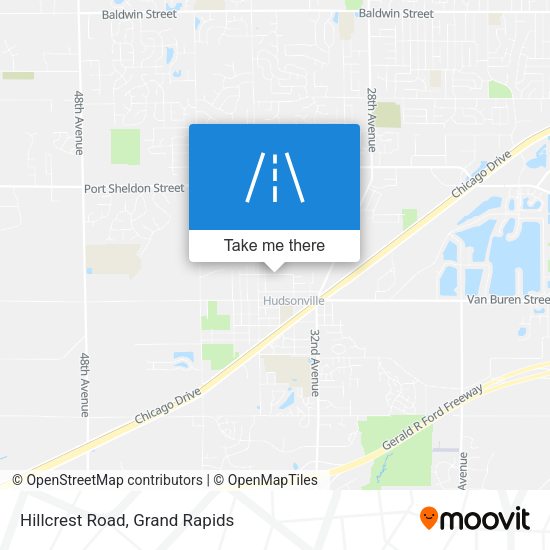Hillcrest Road map