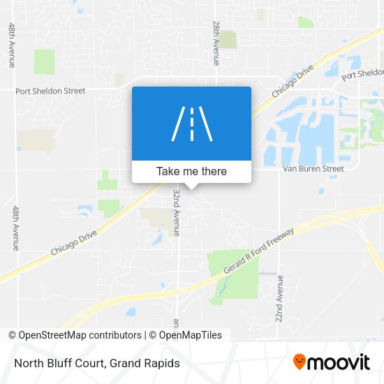 North Bluff Court map