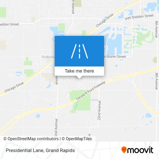 Presidential Lane map