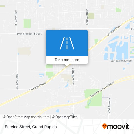 Service Street map