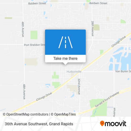 Mapa de 36th Avenue Southwest