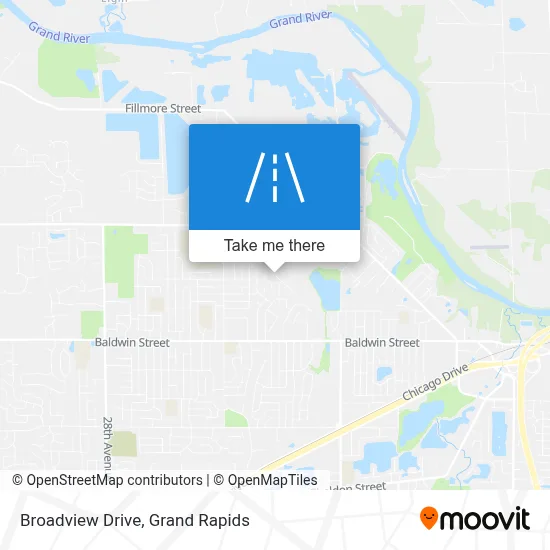 Broadview Drive map