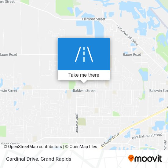 Cardinal Drive map