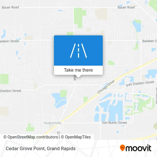 Cedar Grove Point map